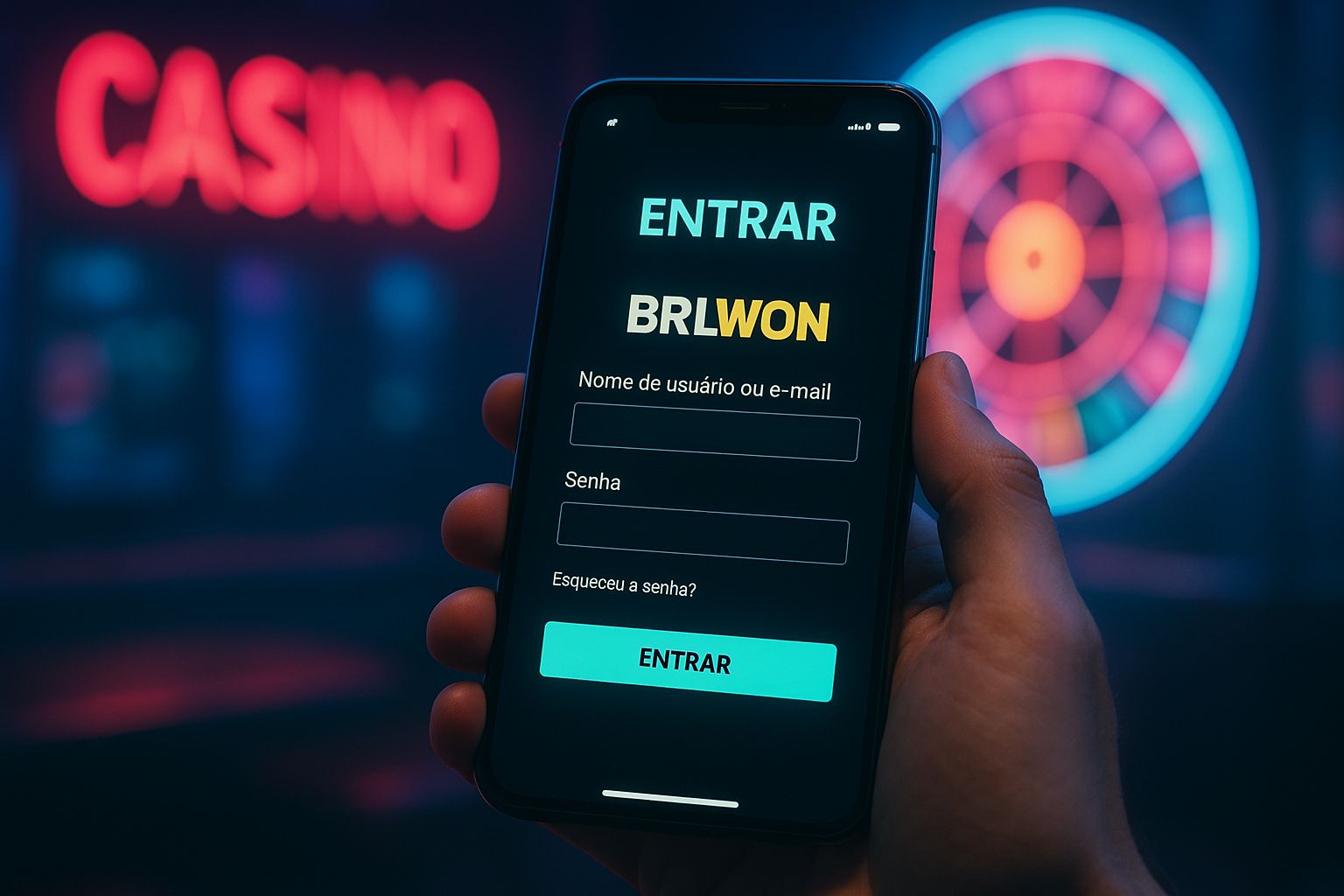 Criar uma nova Conta no plataforma BRLWON